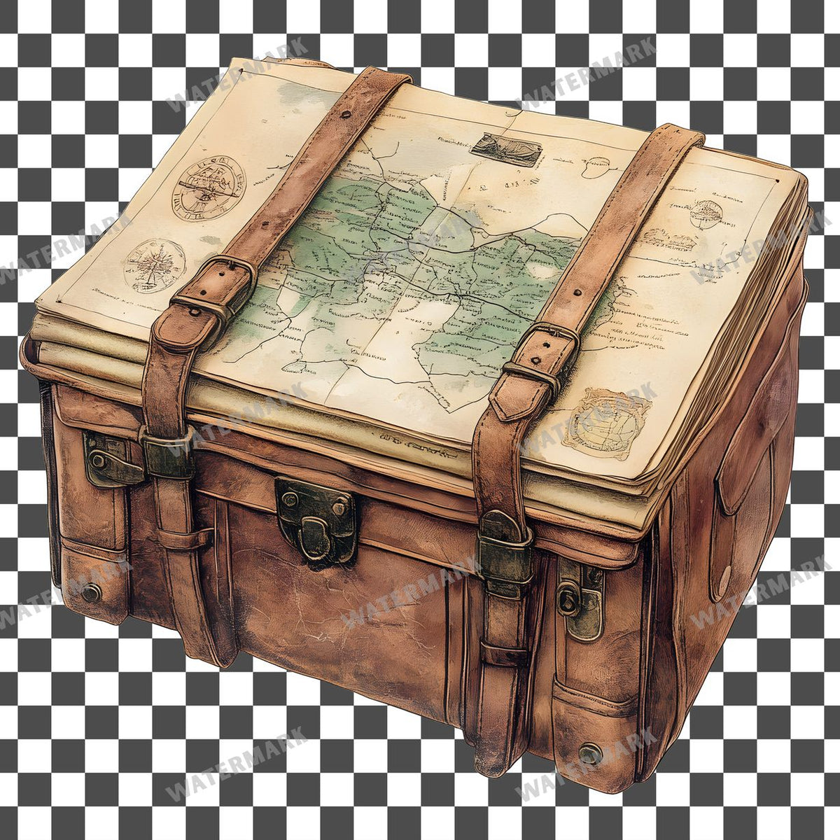 Travel Vintage Style Clipart Pngs