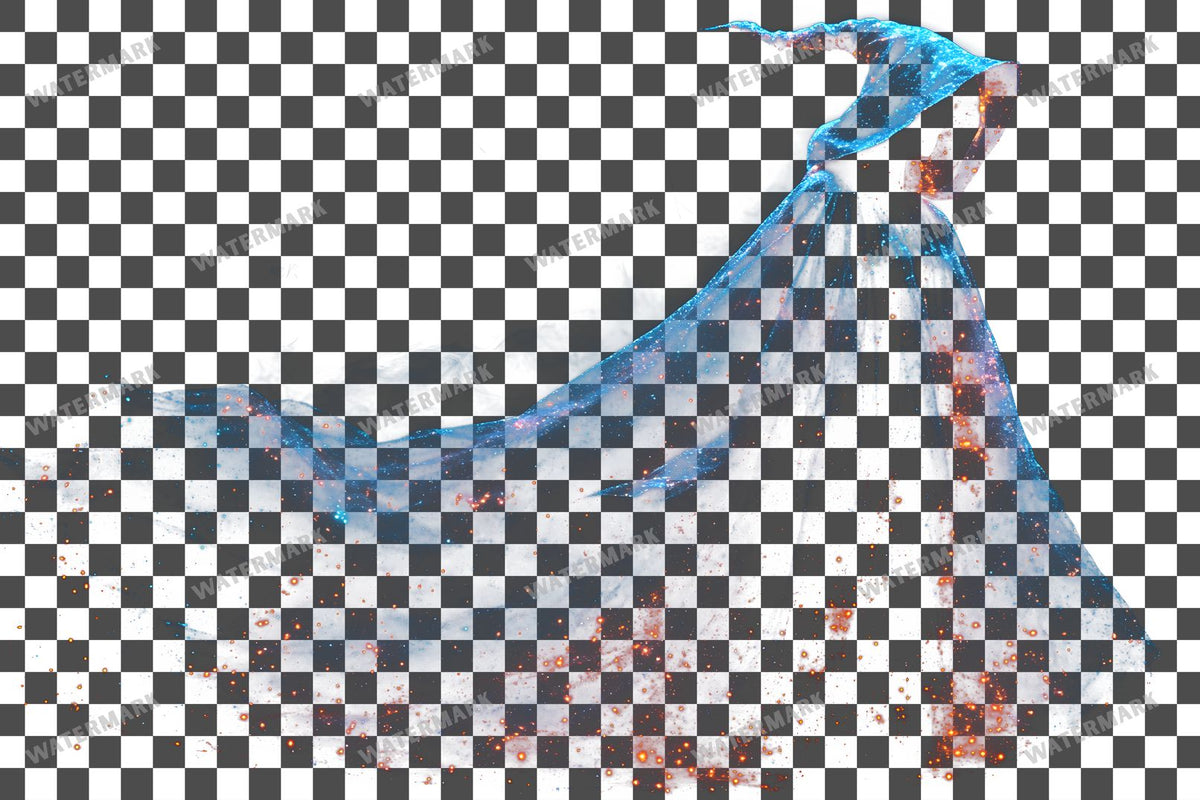 Vibrant Witchs Robe Transparent Overlay Pngs