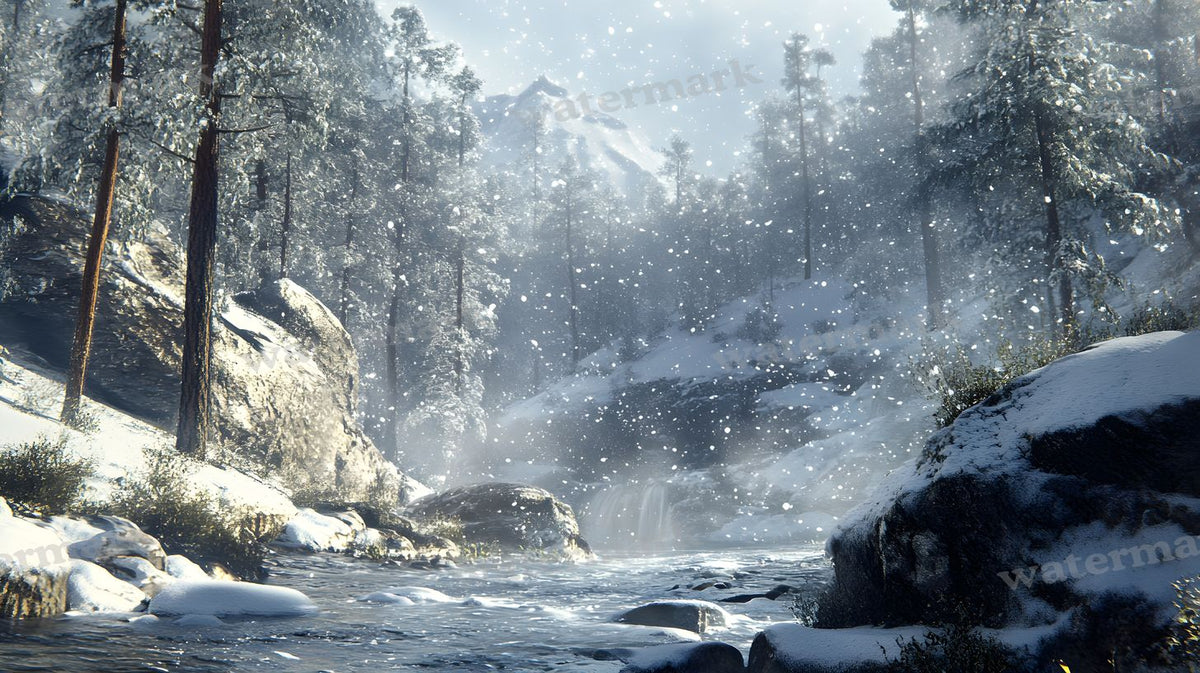 Winter Snow Backdrop Images