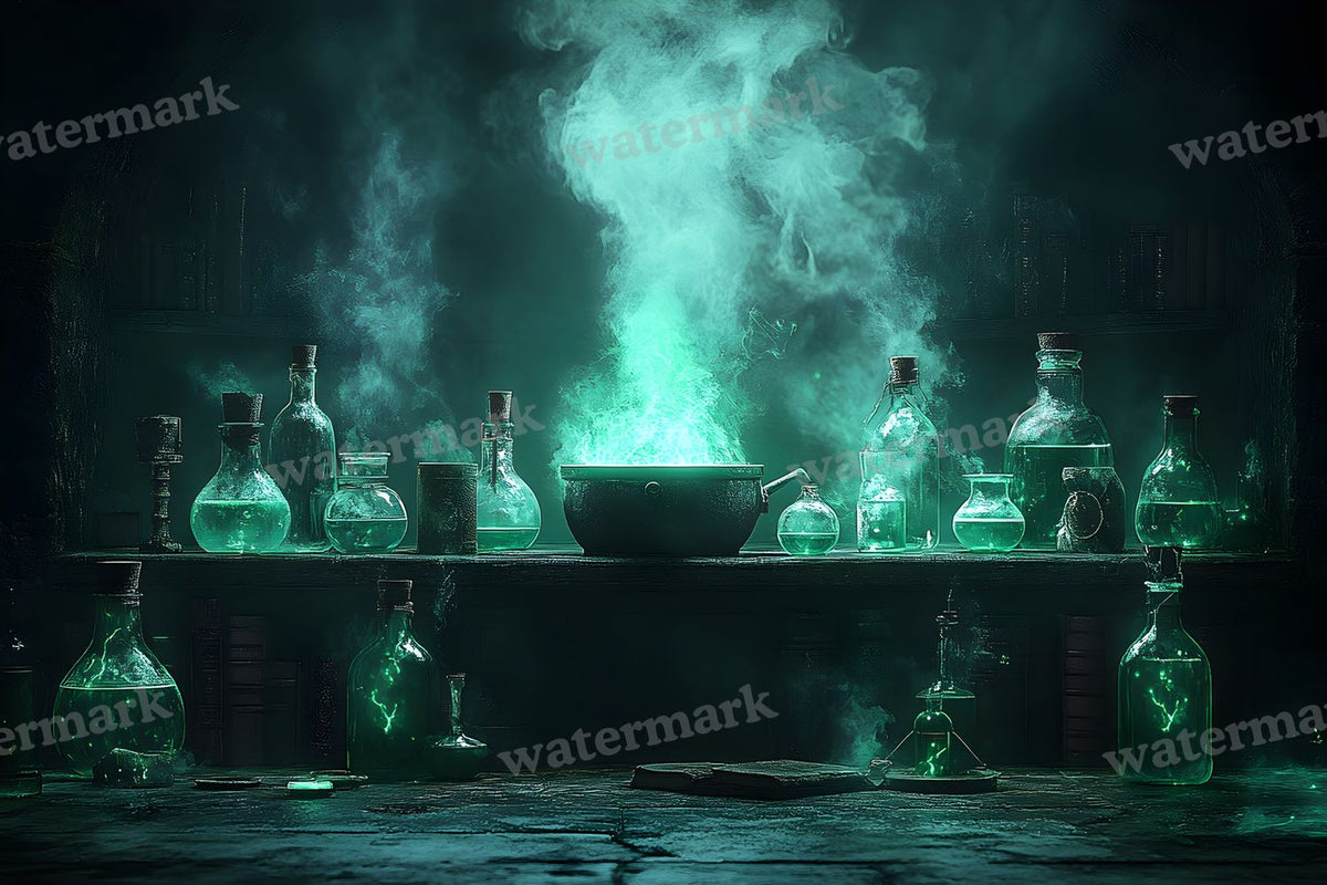 Witch Potion Room Backdrop Images