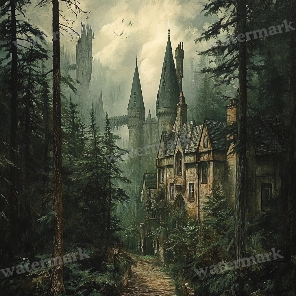 Wizarding School Movie Scene Backdrop Images