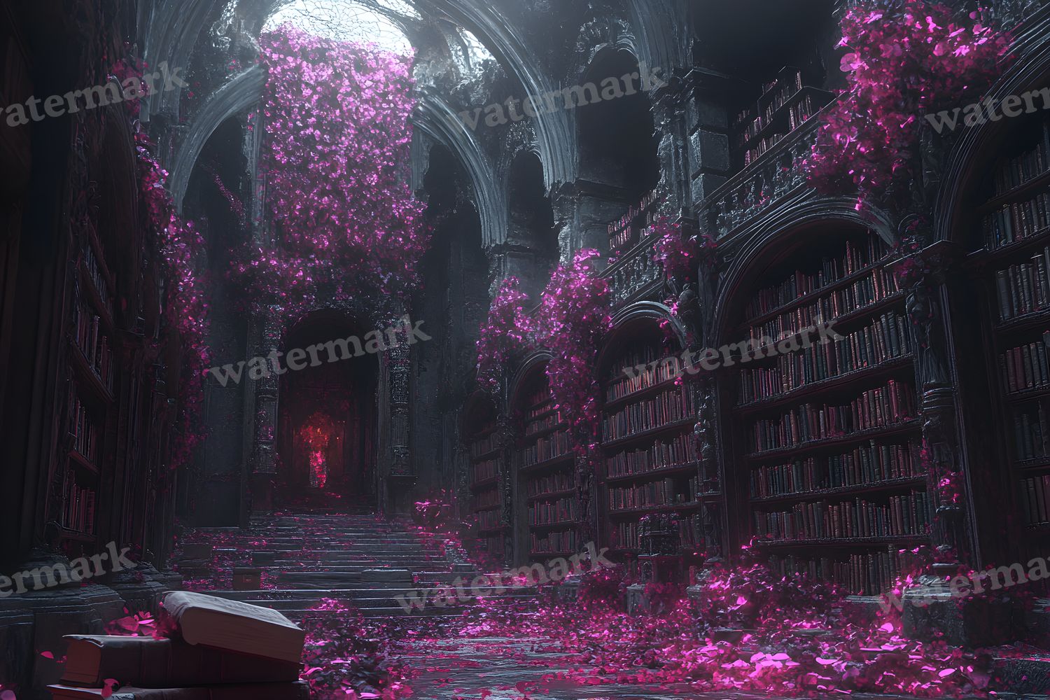 Wizards Library Backdrop Images