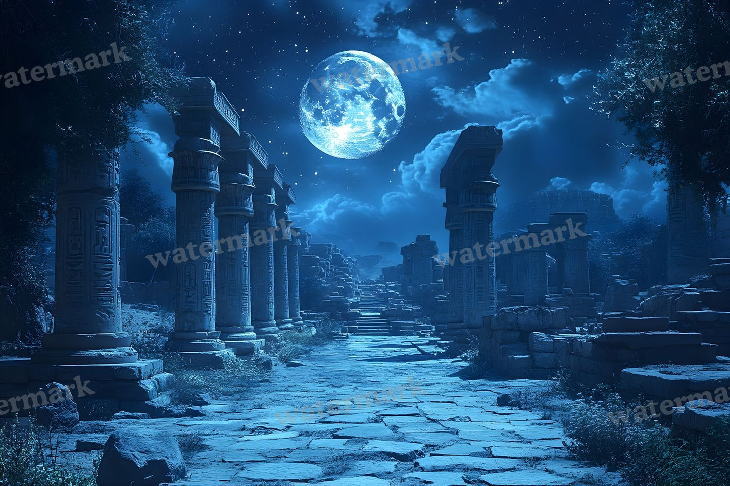 Ancient Egyptian Night Backdrop Images
