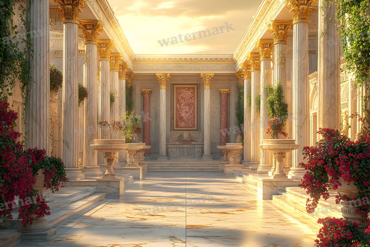 Ancient Roman Courtyard Backdrop Images
