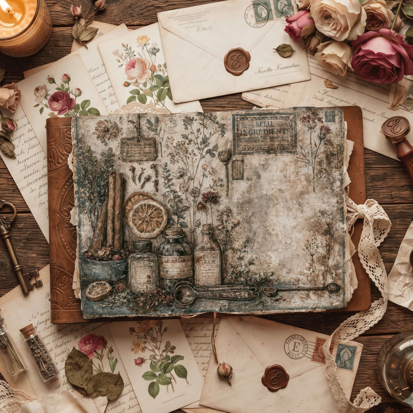Ancient Spell Ingredients Journal Page