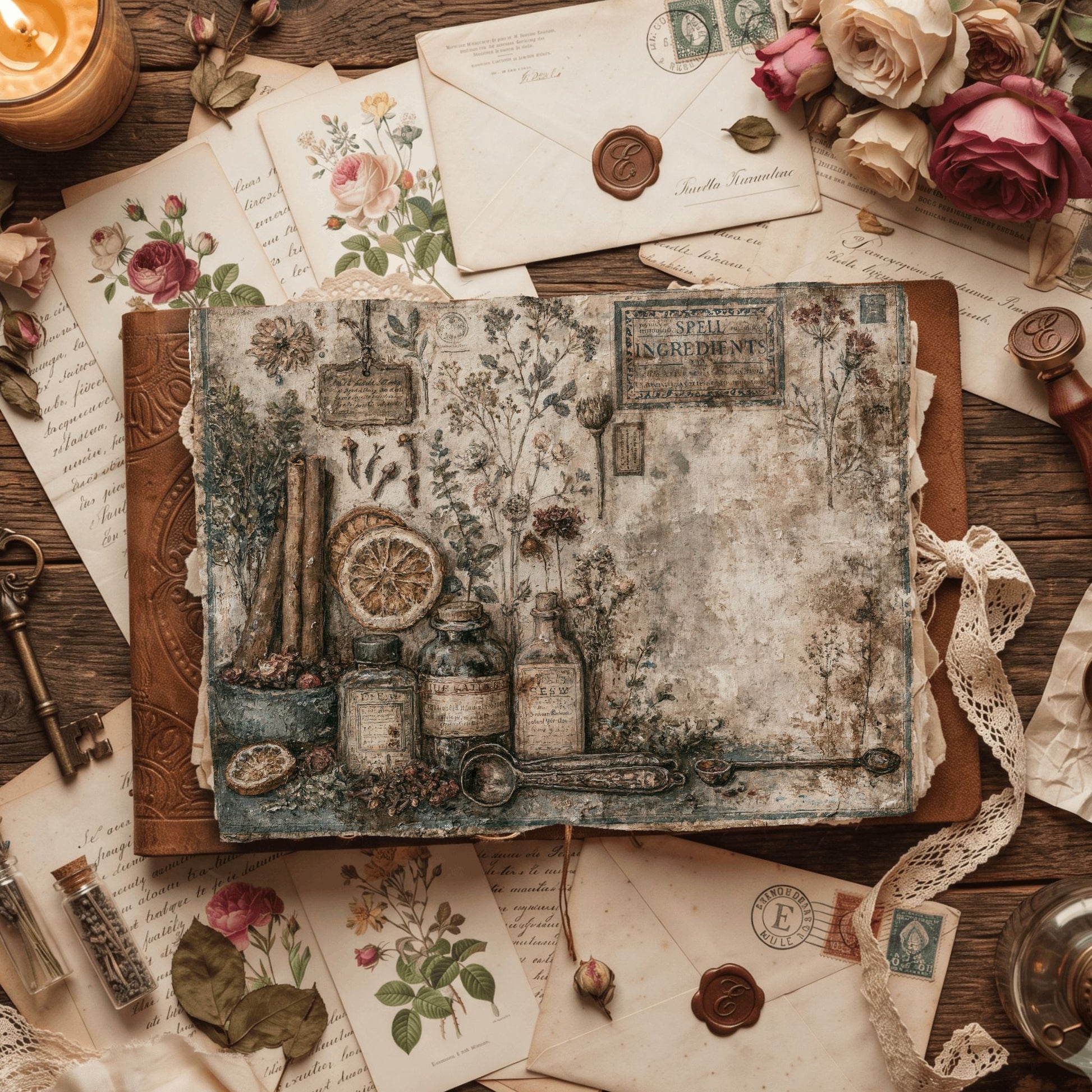Ancient Spell Ingredients Journal Page