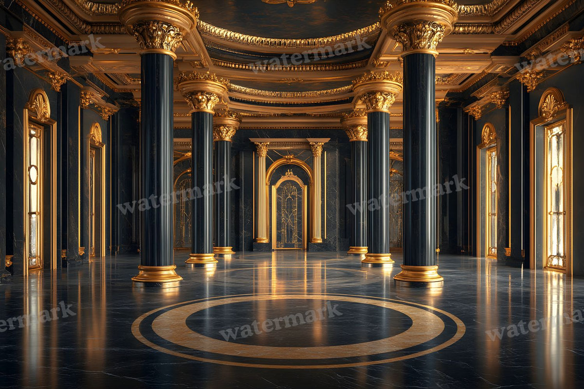 Art Deco Palace digital photo backdrop for photo editing, preview 31