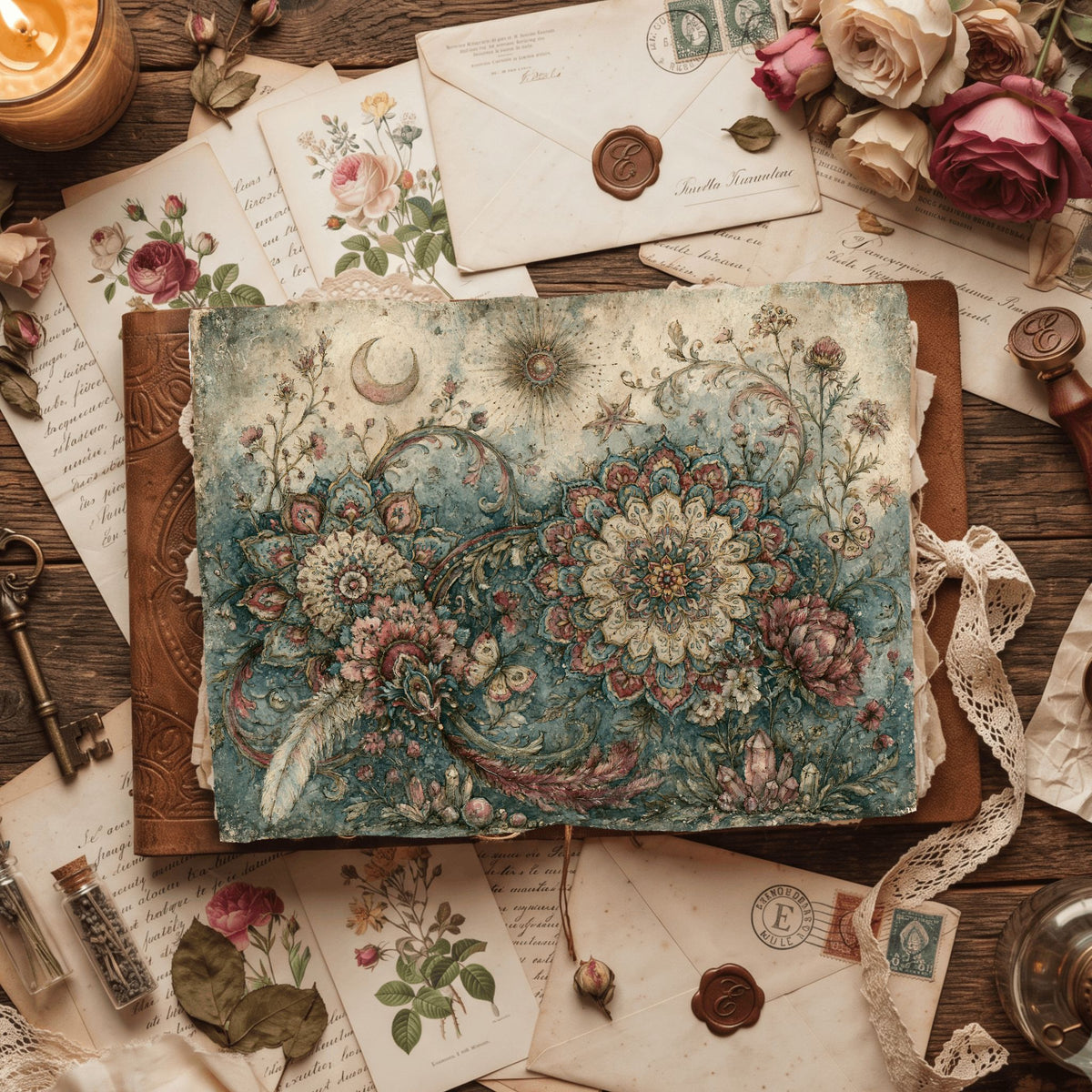 Celestial Mandala Garden Paper