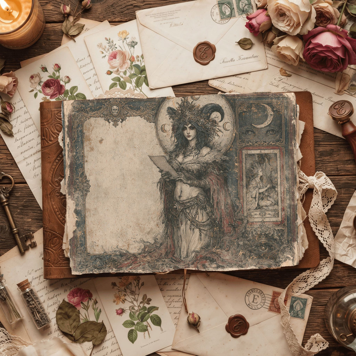 Gothic Tarot Journal Paper