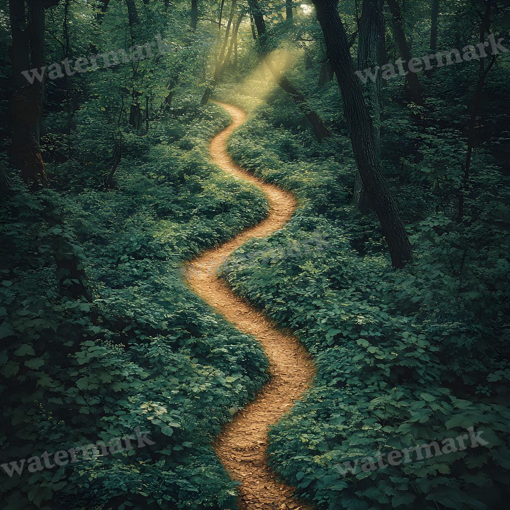Overgrown Forest digital photo backdrop for photo editing, preview 31
