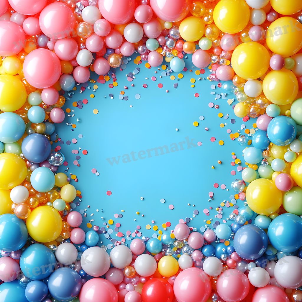 Rainbow Balloon Backdrop Images