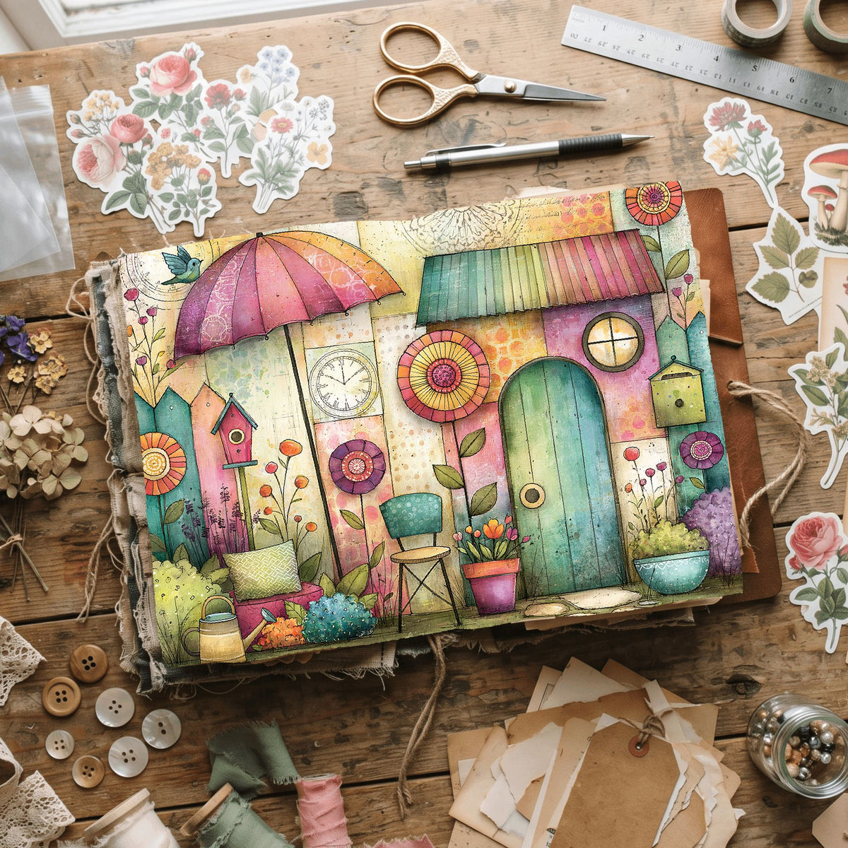 Romantic Garden Scene