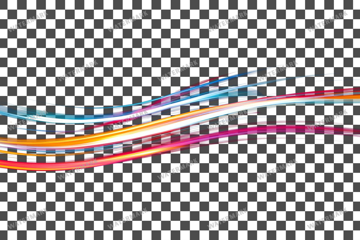 Abstract Light Streaks Transparent Overlay Pngs