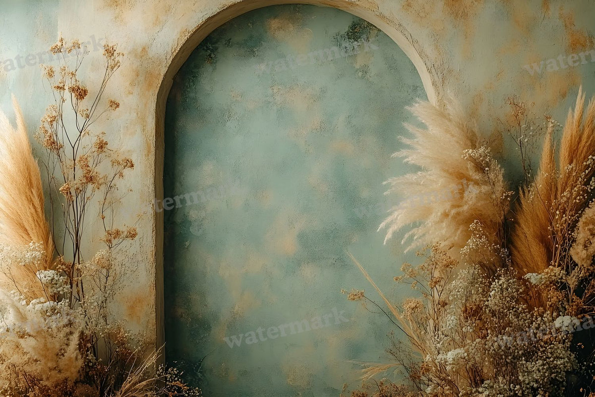 Boho Olive Arch Backdrop Images