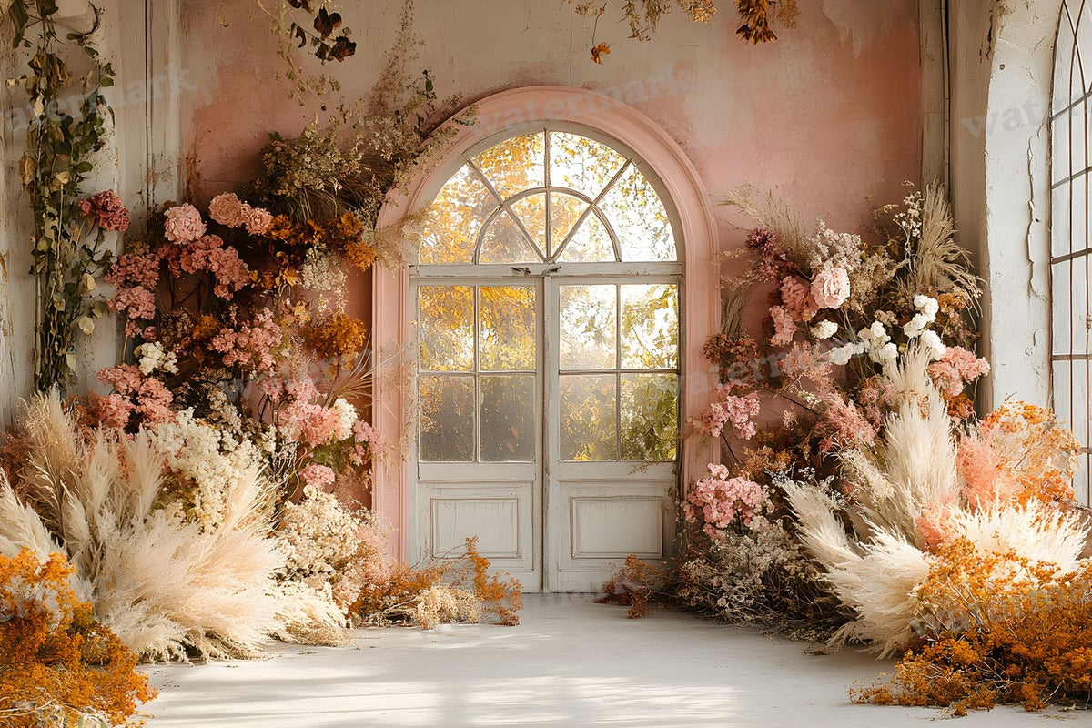 Boho Pink Arch Backdrop Images