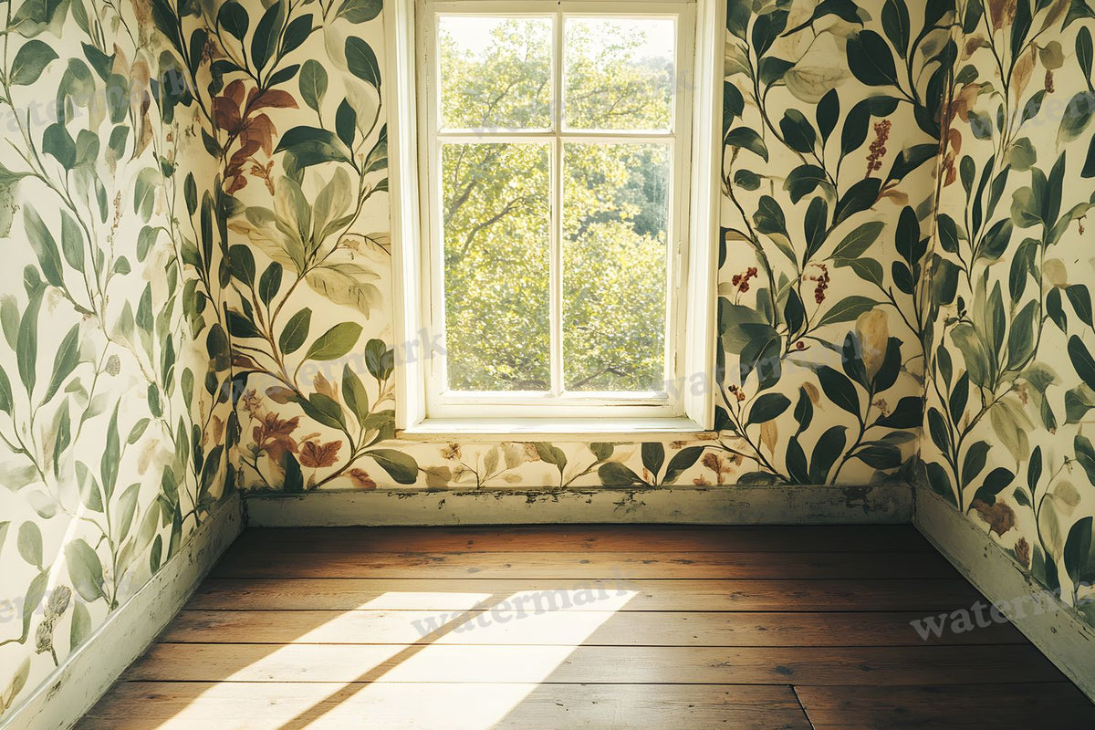 Botanical Window View Backdrop Images