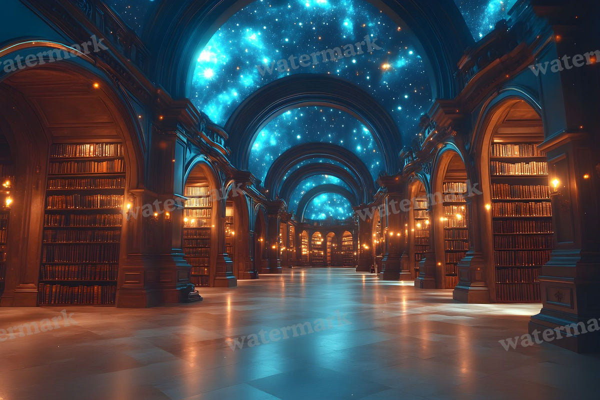 Celestial Library Dream Backdrop Images