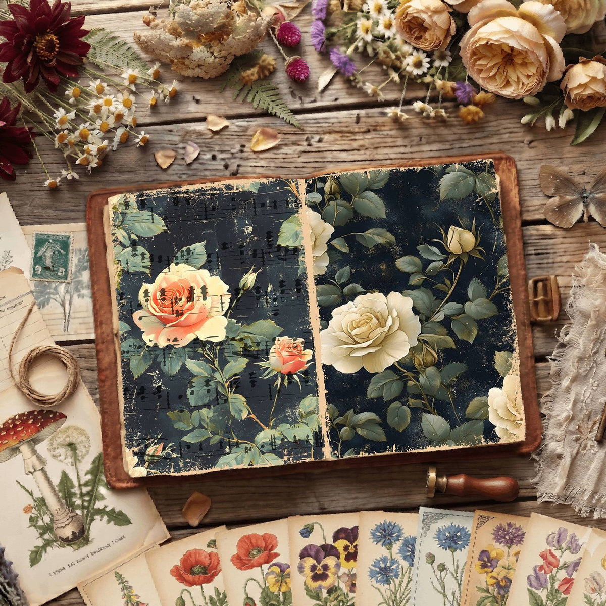 Floral Digital Papers