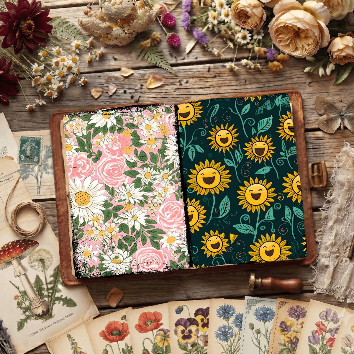 Floral Digital Papers