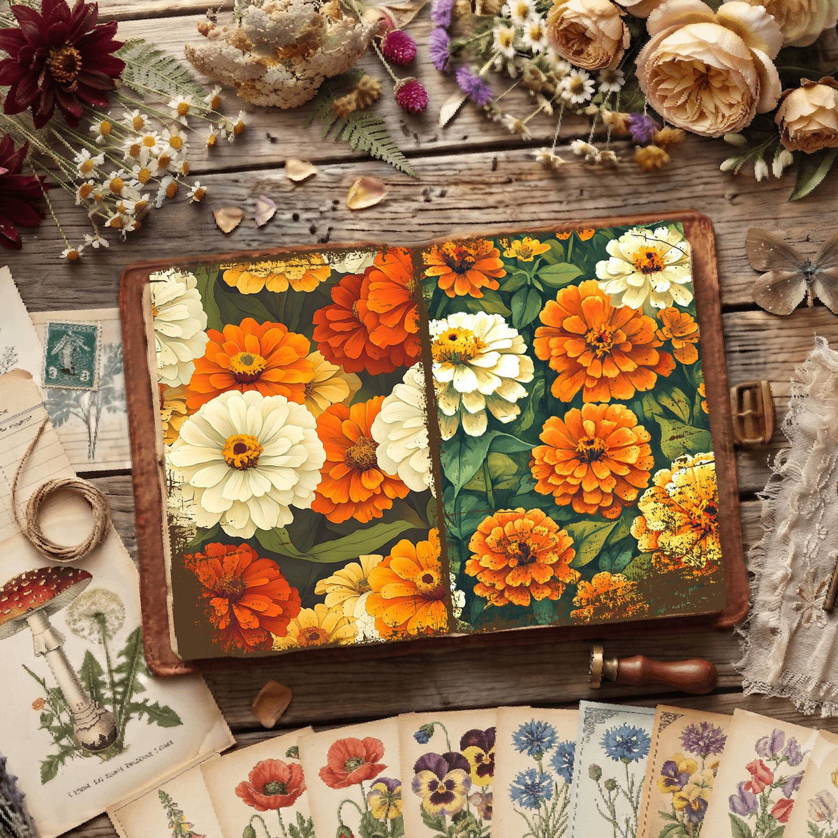 Floral Digital Papers