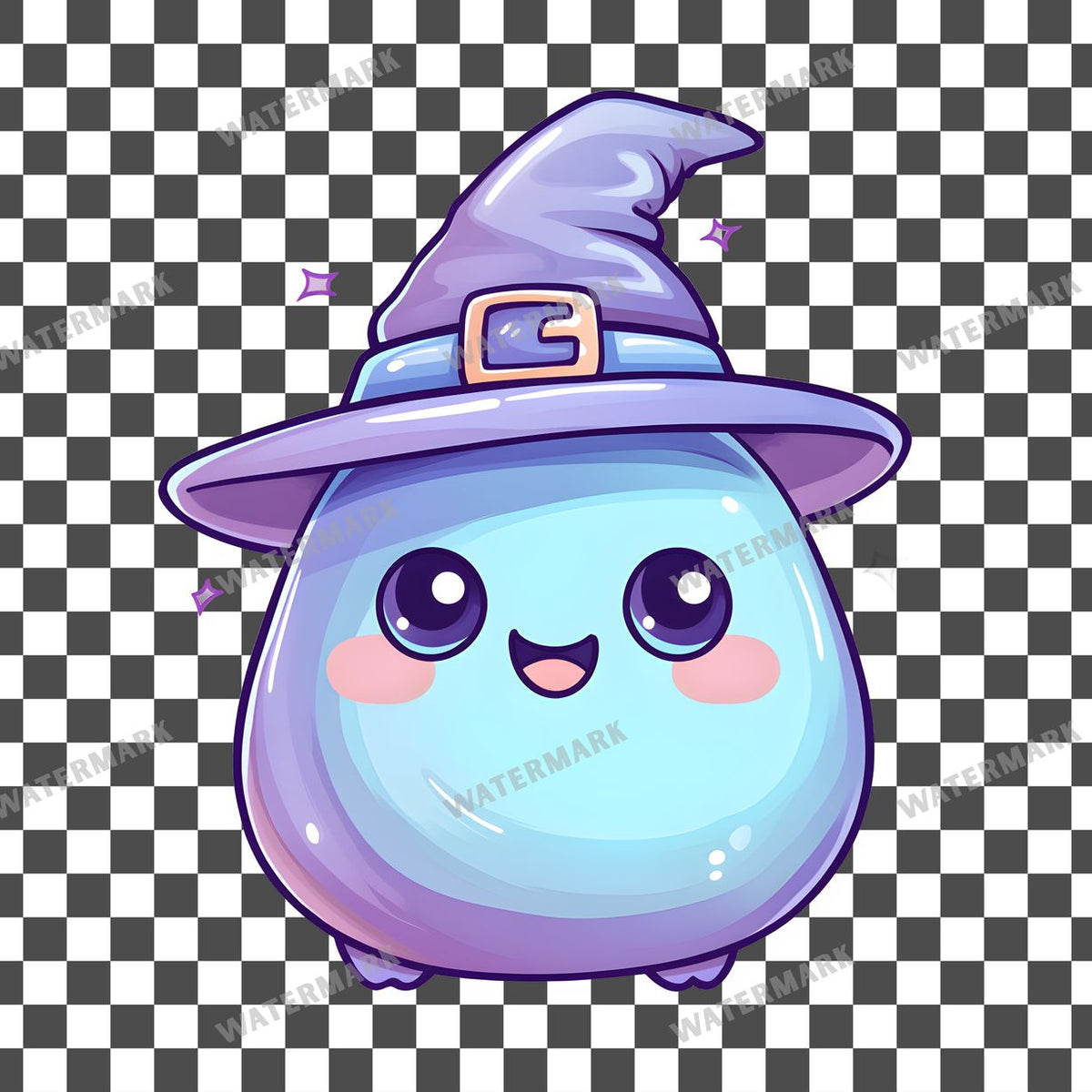 Halloween Kawaii Style Clipart Pngs