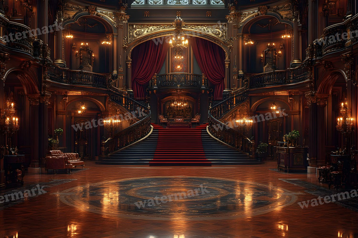 Lavish Victorian Opera Stage Backdrop Images