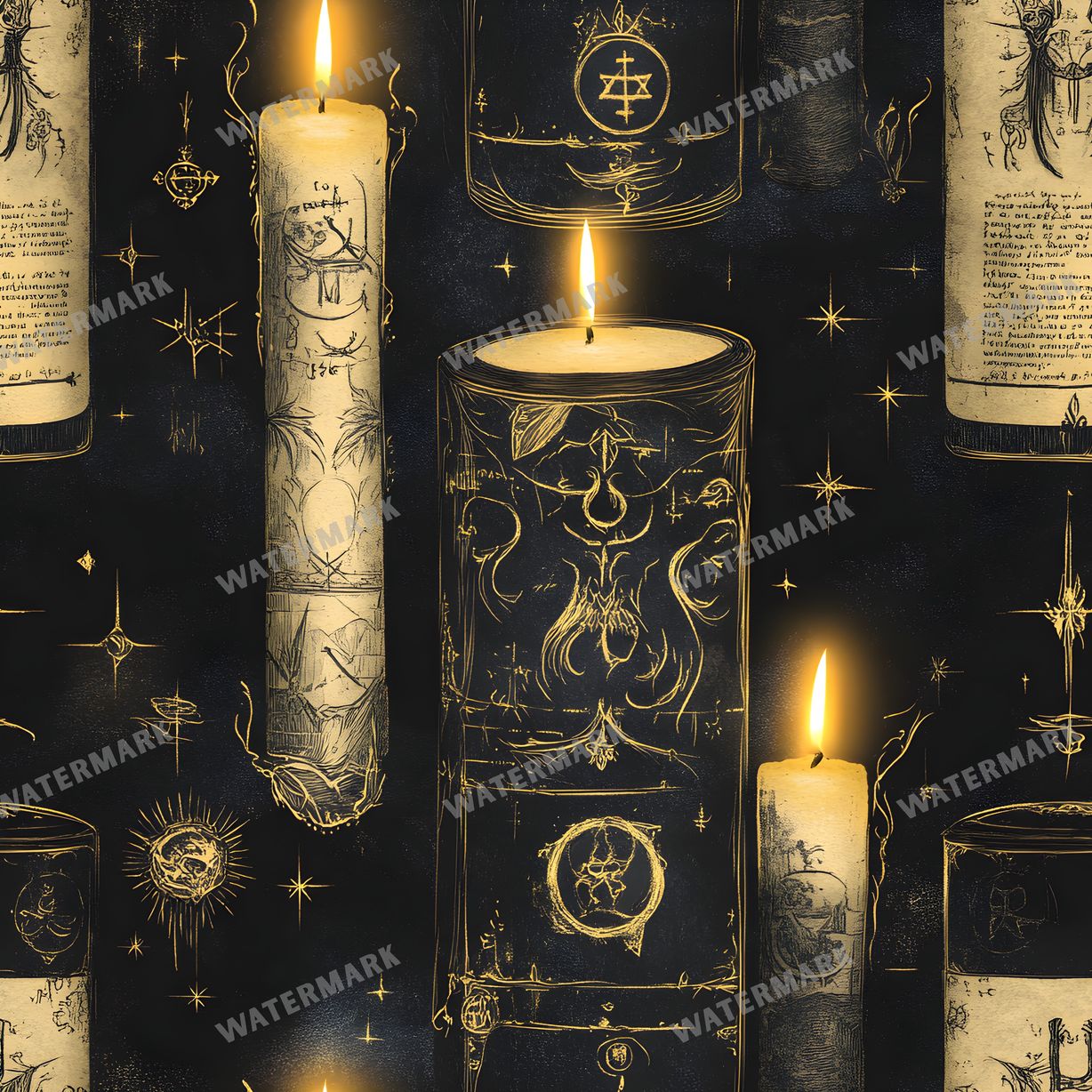 Witchcraft Seamless Pattern
