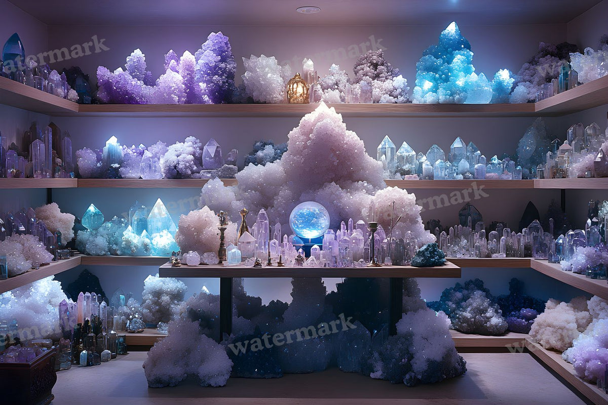 Witchs Crystal Den Backdrop Images