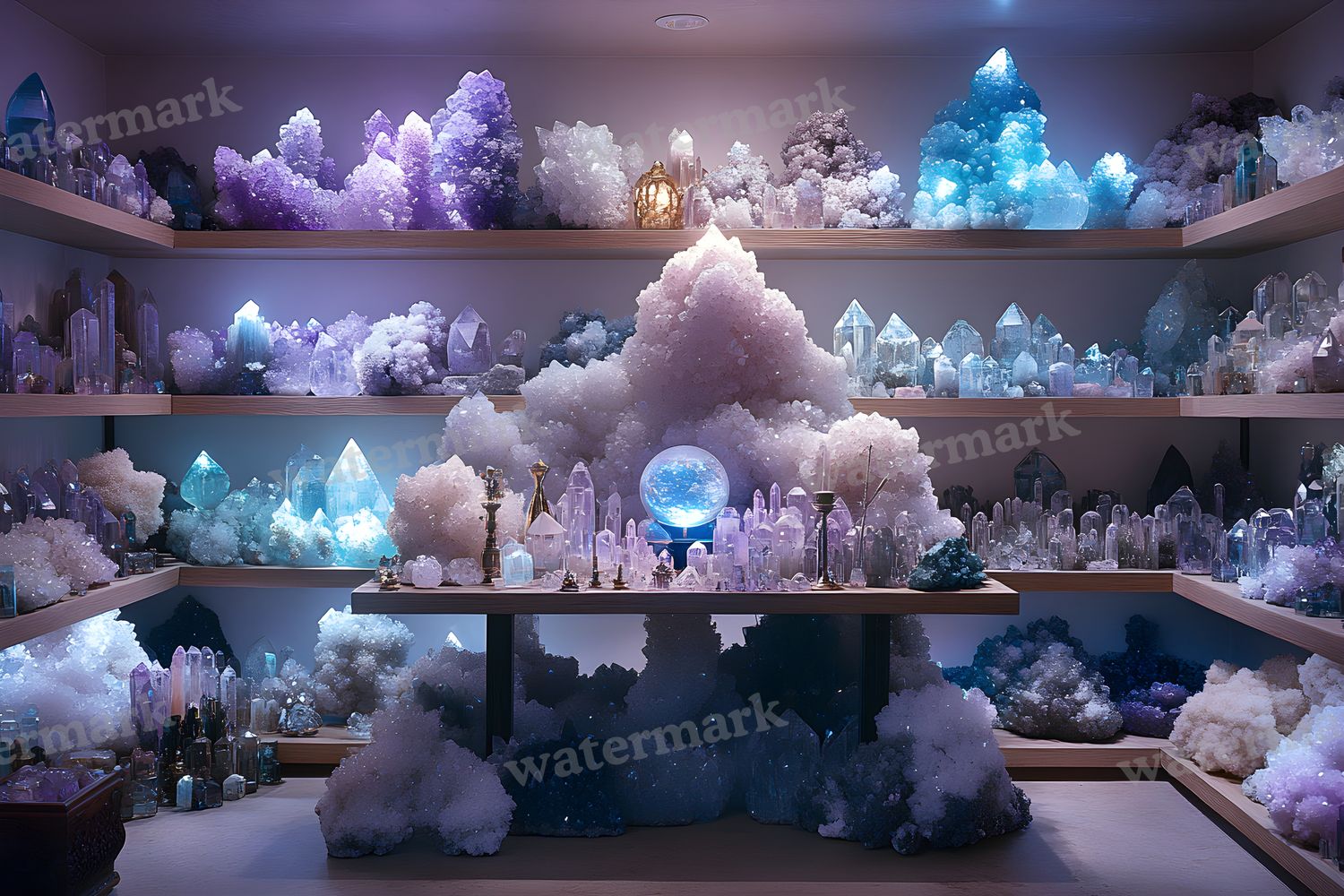 Witchs Crystal Den Backdrop Images