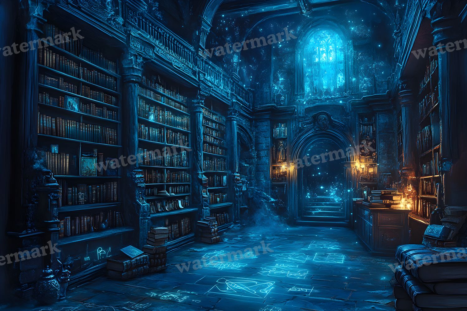 Wizards Library Backdrop Images