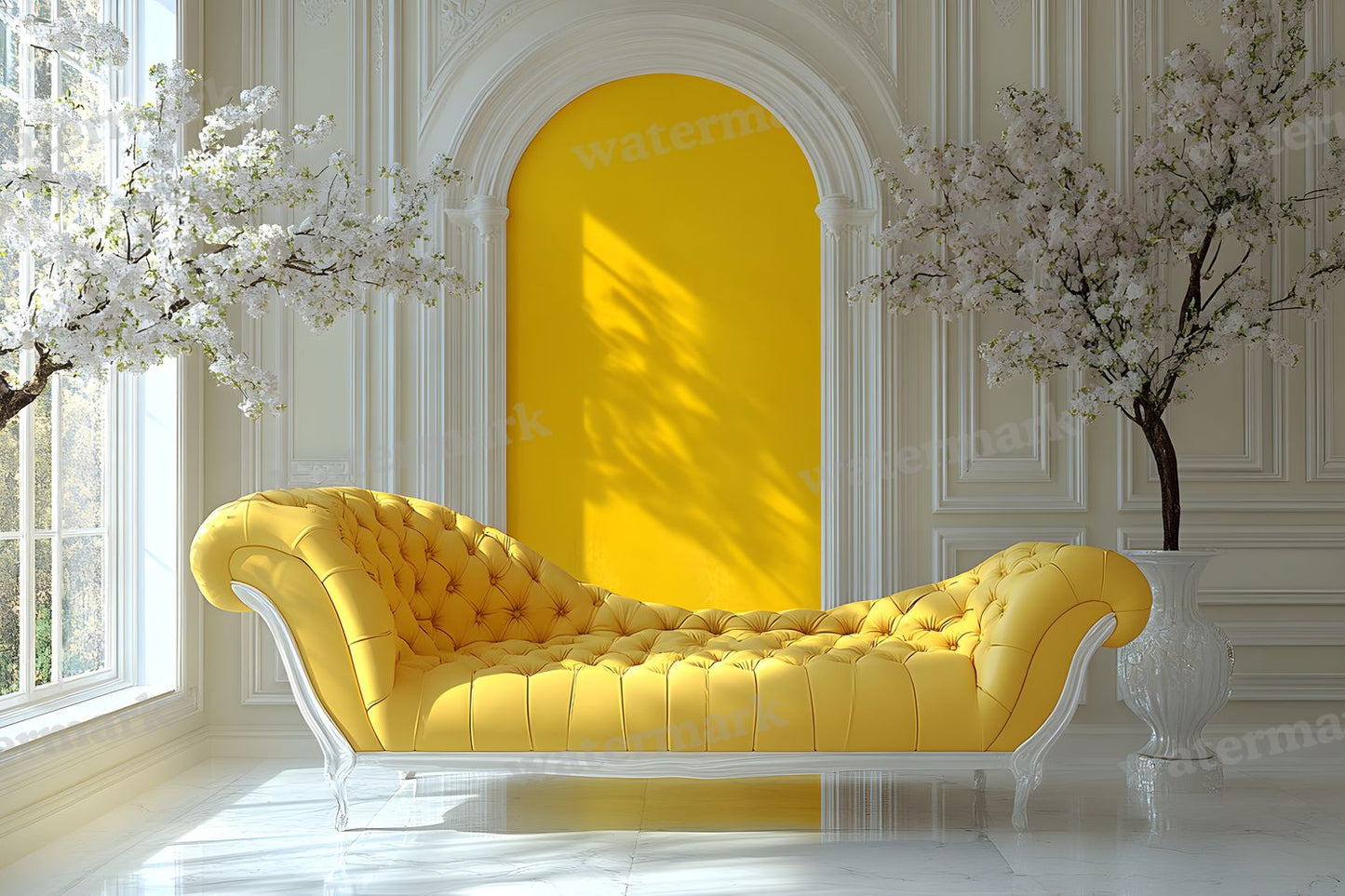 Yellow Vintage Room Backdrop Images