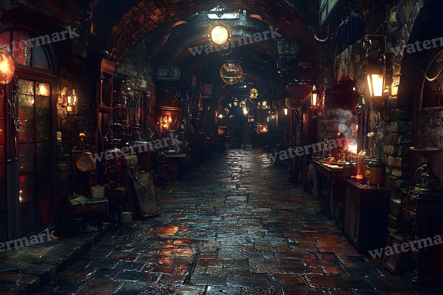 Alchemist Corner Study Backdrop Images