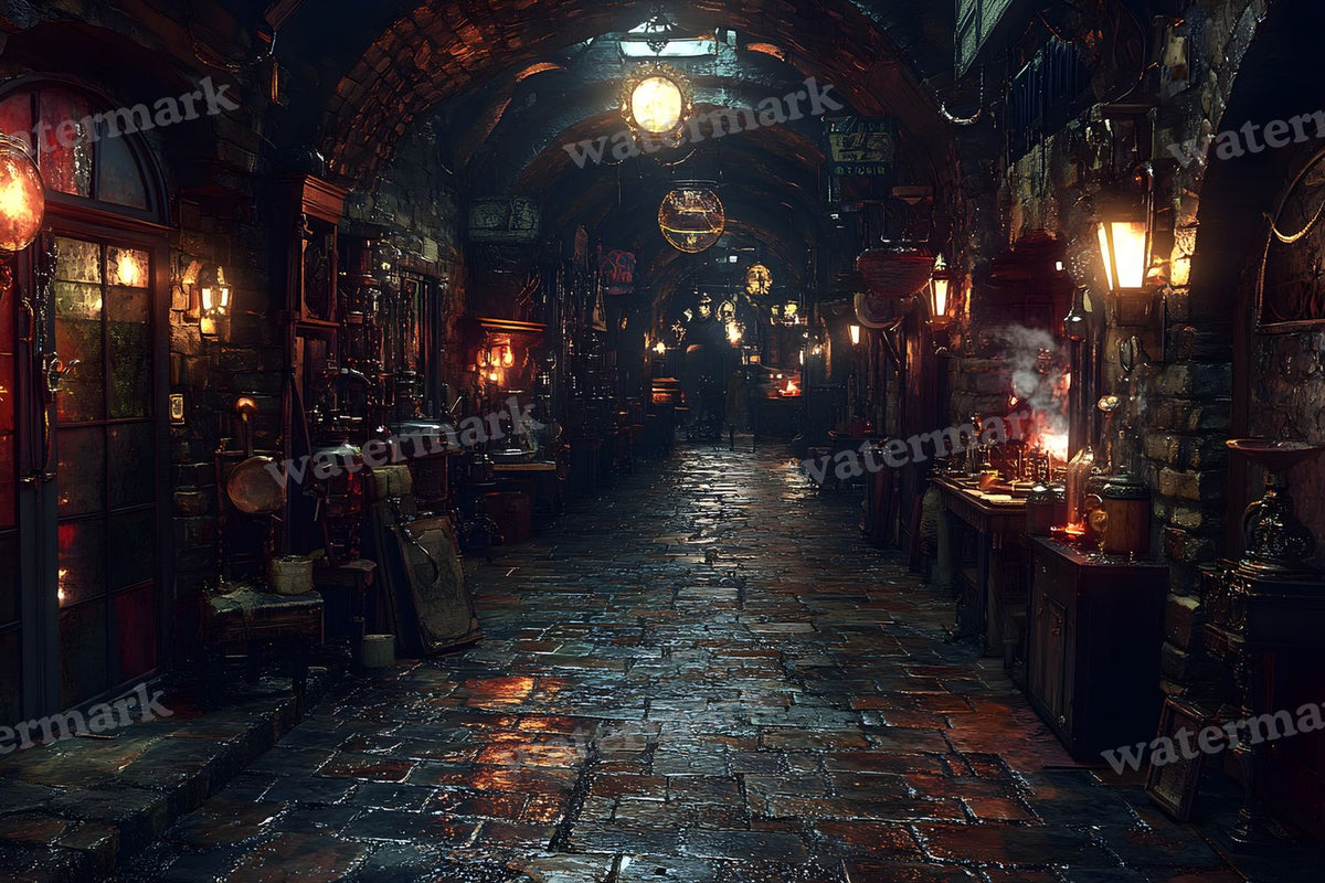Alchemist Corner Study Backdrop Images