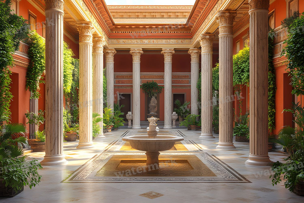 Ancient Roman Courtyard Backdrop Images