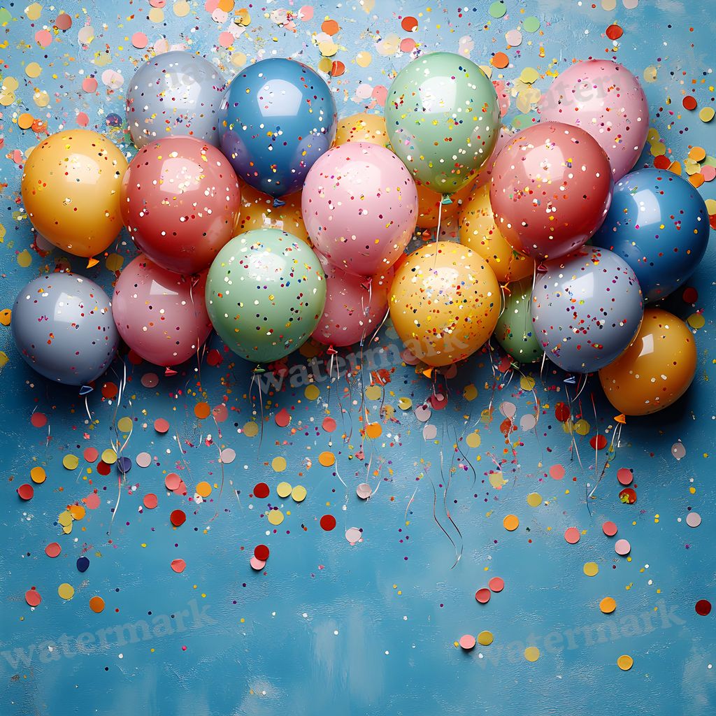 Rainbow Balloon Backdrop Images