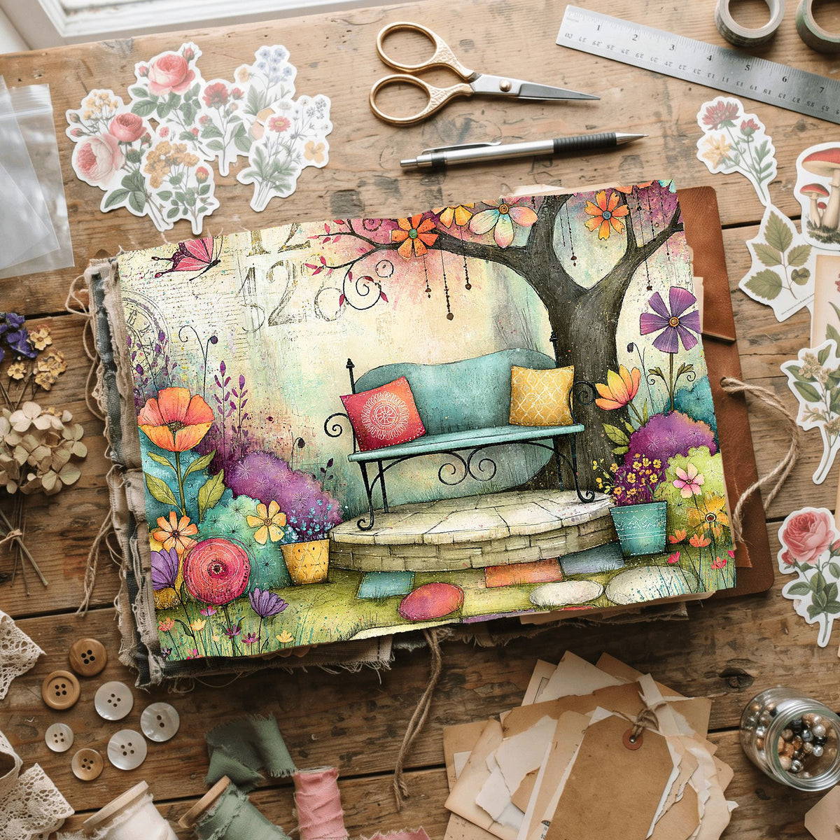 Romantic Garden Scene