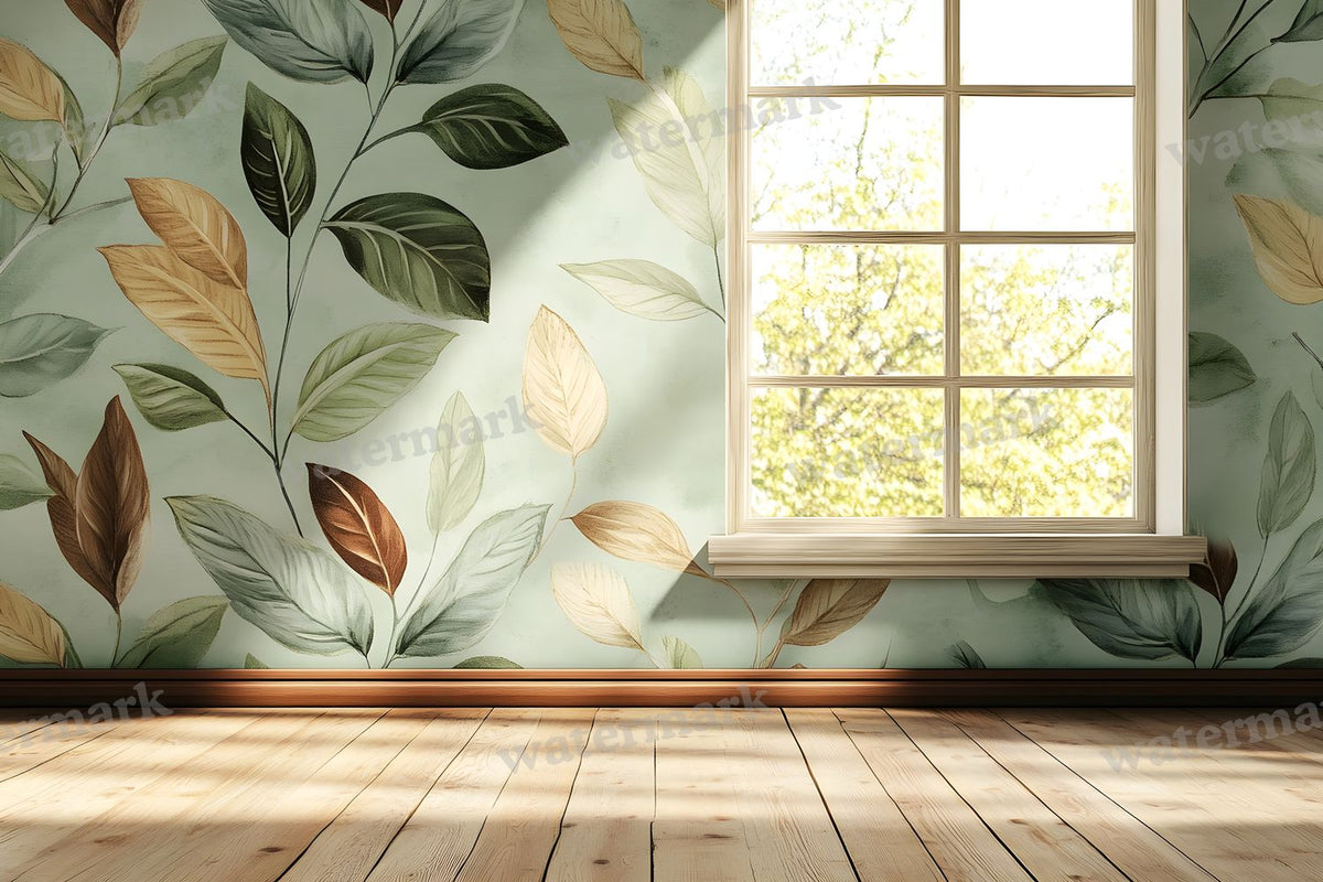 Botanical Window View Backdrop Images
