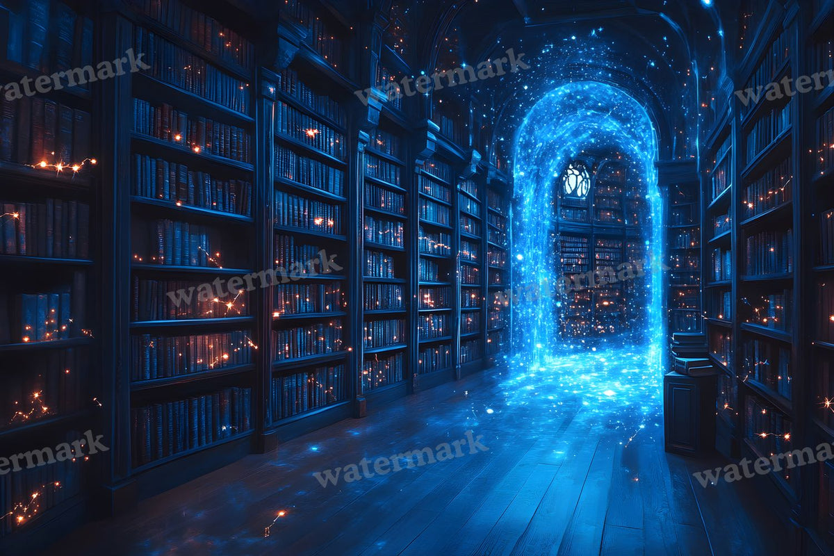 Celestial Library Dream Backdrop Images