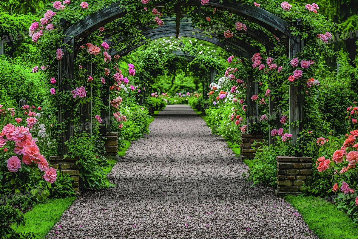 Charming Garden digital photo backdrop for photo editing, preview 32