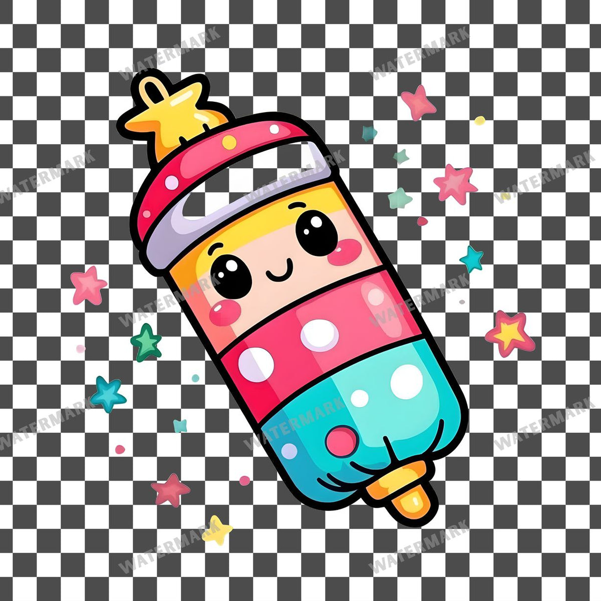 Christmas Kawaii Style Clipart Pngs