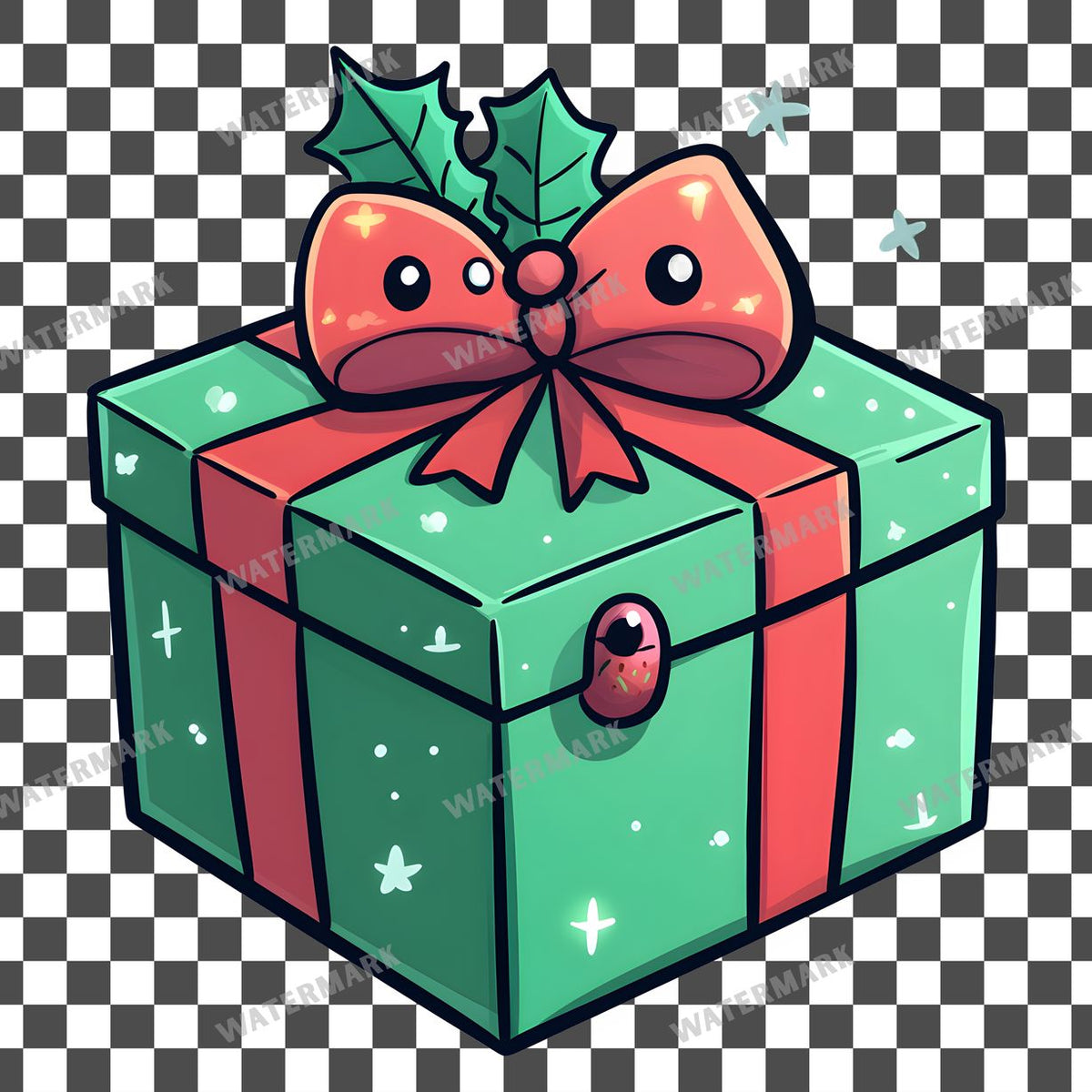 Christmas Kawaii Style Clipart Pngs