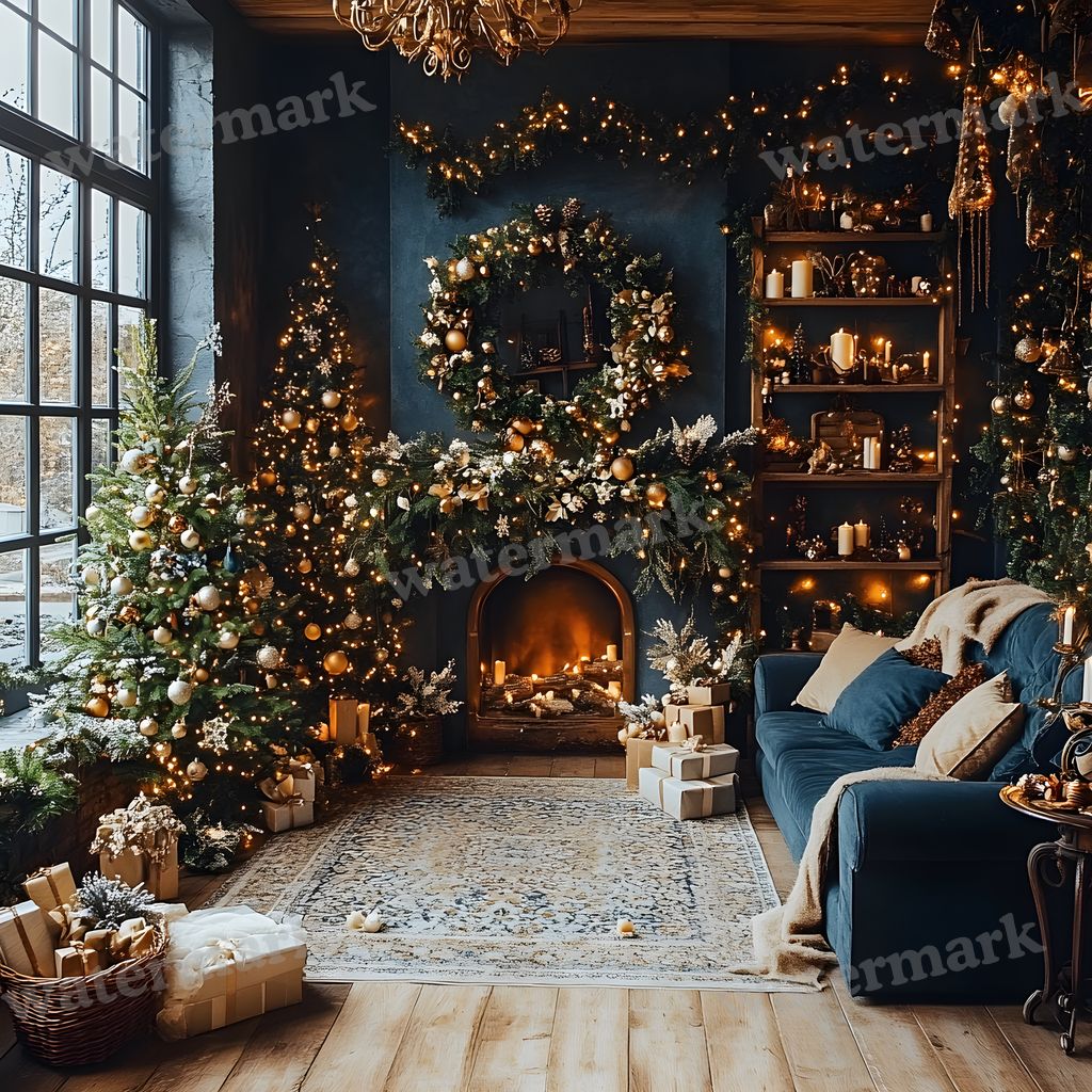 Classic Christmas Backdrop Images