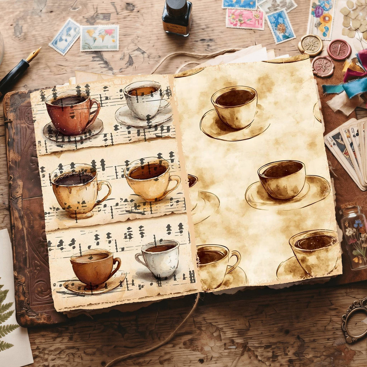 Coffee Digital Papers
