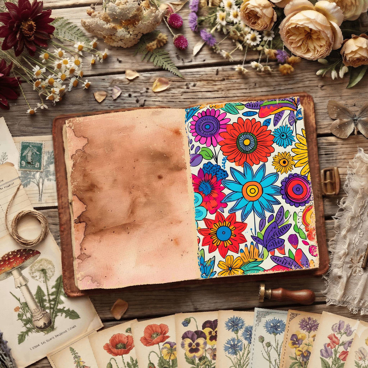 Floral Digital Papers