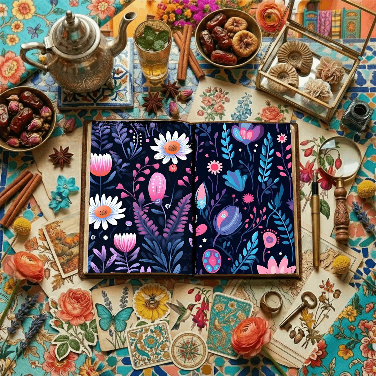 Floral Digital Papers