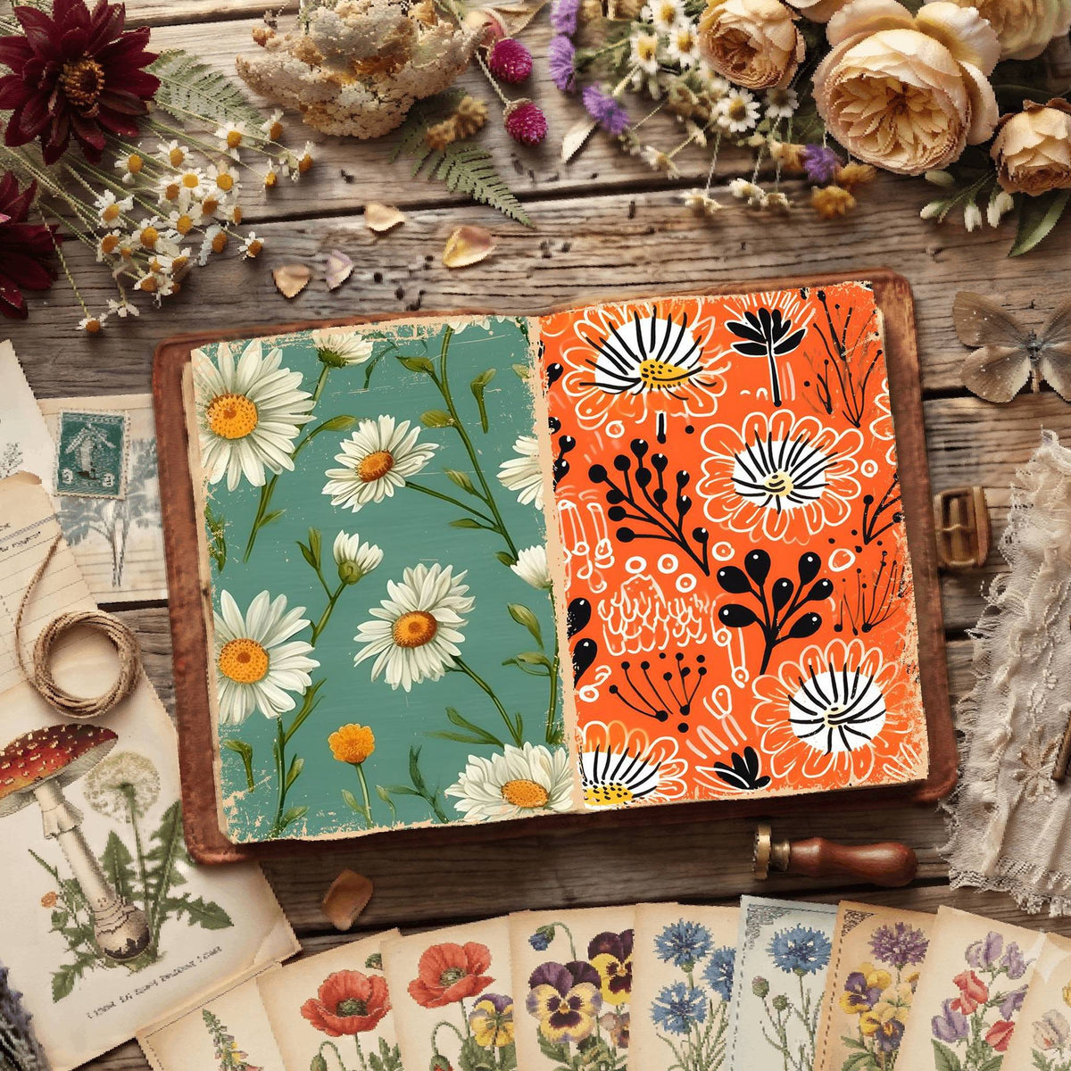 Floral Digital Papers