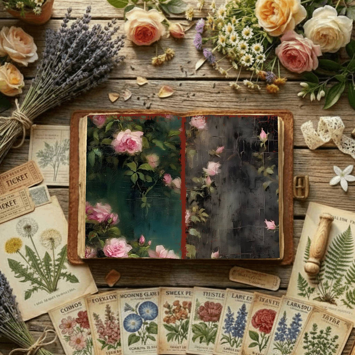 Floral Digital Papers