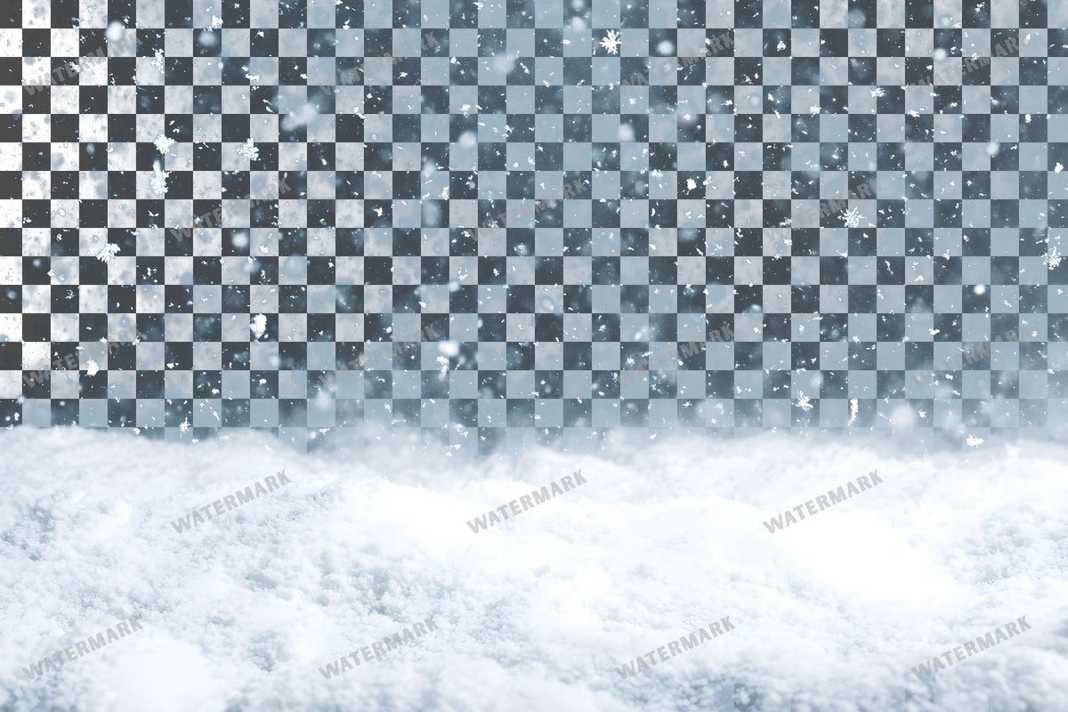 Heavy Snowfall Dense White Flakes Transparent Overlay Pngs
