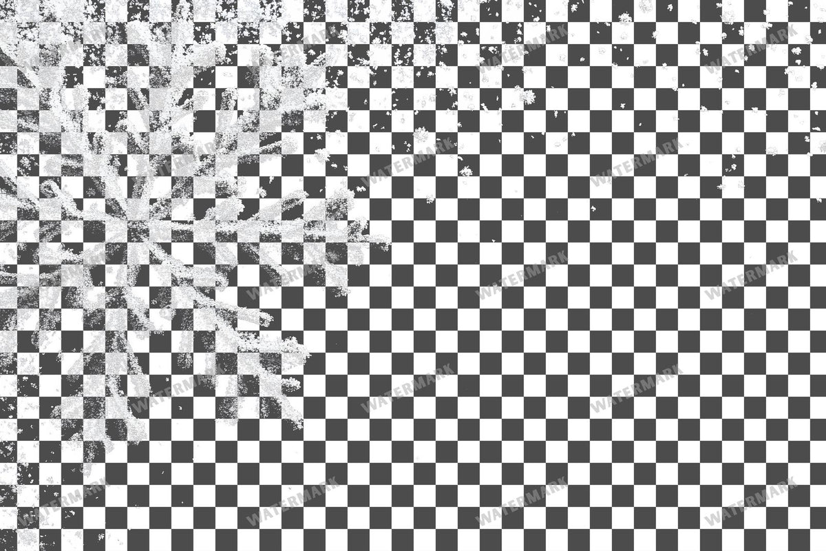 Large Snowflake Single Large Flake PNG overlay on a transparent checkered background, preview 33