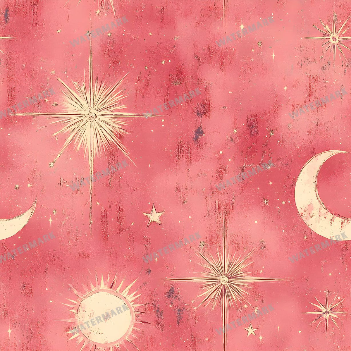 Moon seamless pattern digital paper, repeating design 33
